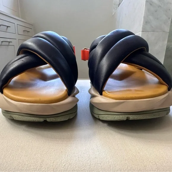 Women's Navy and Orange 4ccccees Sandals - Picture 2 of 8